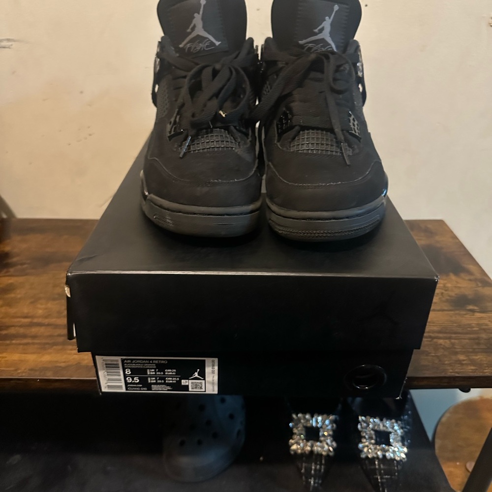 Jordan Black High-Top Sneakers Classic Design